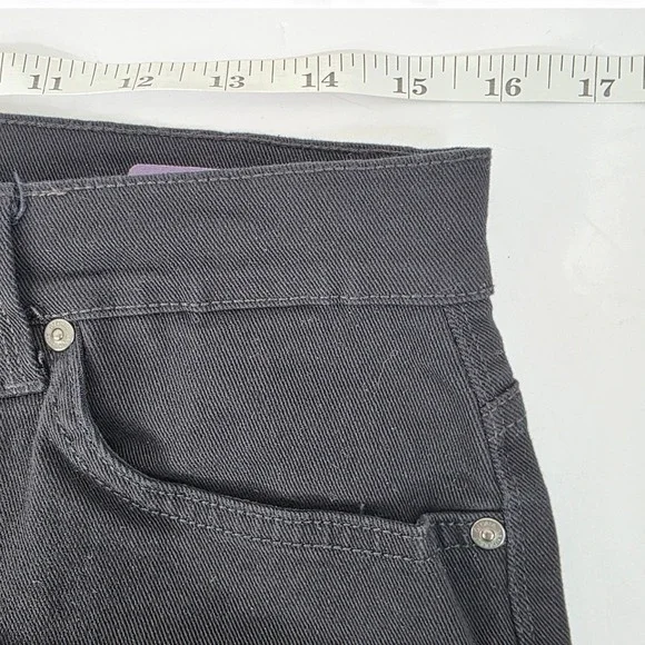 Gloria Vanderbilt Amanda High Rise Tapered Jeans Black 12P Petite - Picture 12 of 13